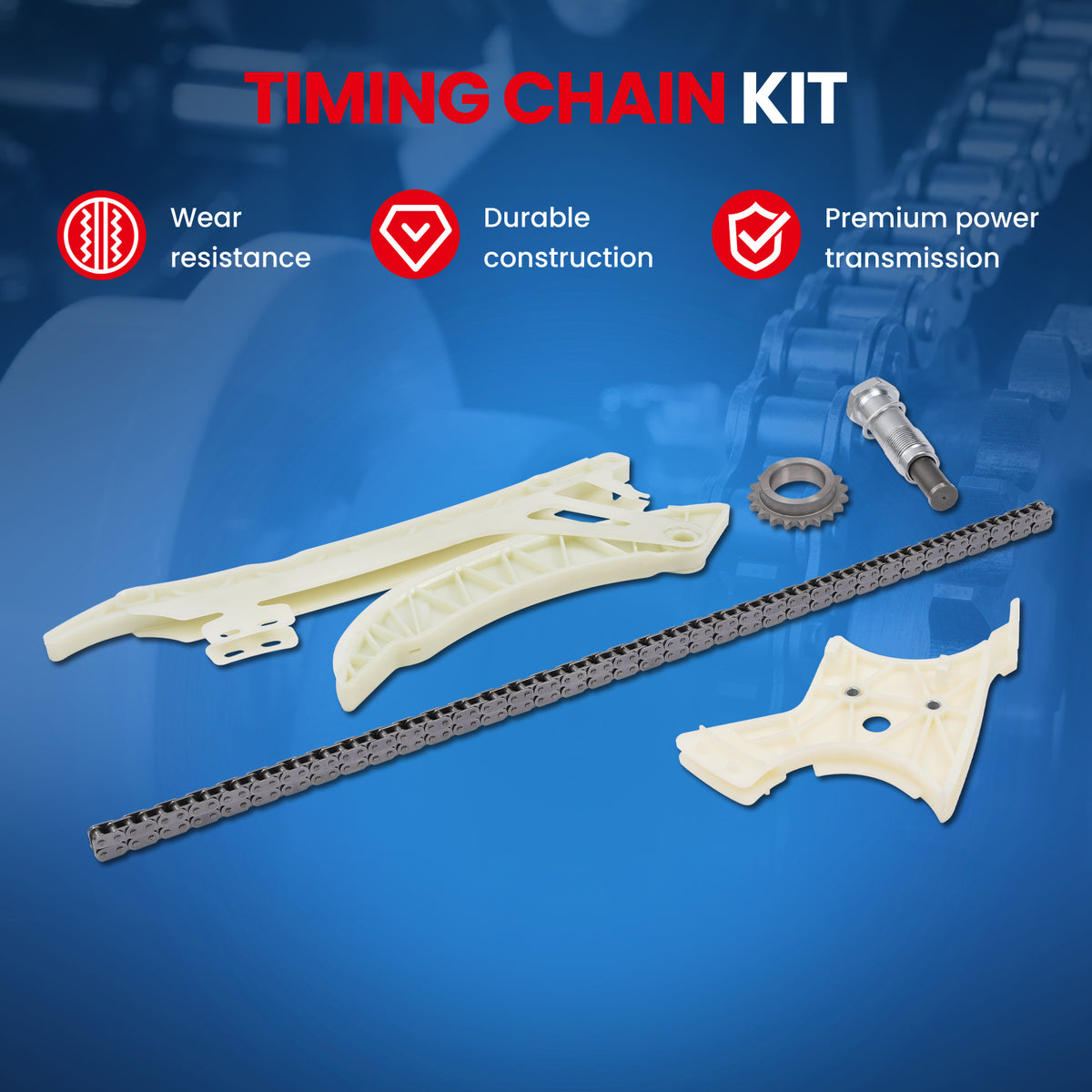 Kit de cadena de distribución compatible con BMW 320i, 228i xDrive, 428i, X3, Z4, 2.0L, 3.0L, DOHC, años 2012 a 2017
