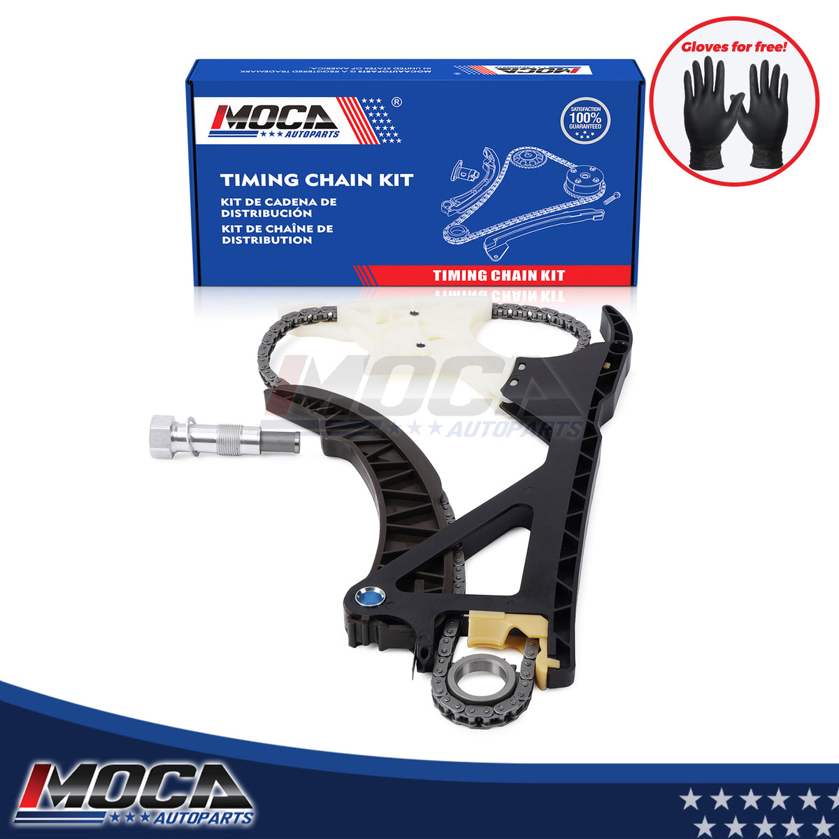 Kit de cadena de distribución compatible con BMW 435i, 535i, 640i xDrive M2, M4, X6, 335i, 328i y X5 3.0L, años 06 a 17