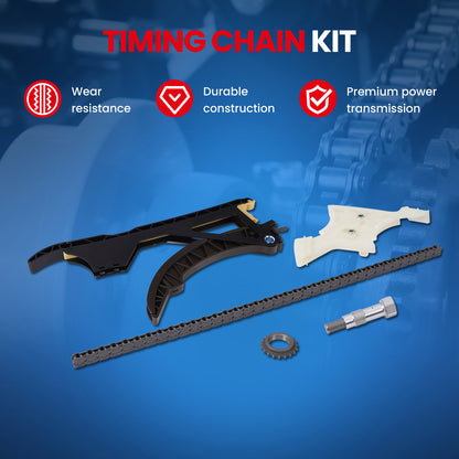 Kit de cadena de distribución compatible con BMW 435i, 535i, 640i xDrive M2, M4, X6, 335i, 328i y X5 3.0L, años 06 a 17