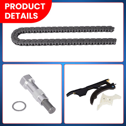 Kit de cadena de distribución compatible con BMW 435i, 535i, 640i xDrive M2, M4, X6, 335i, 328i y X5 3.0L, años 06 a 17