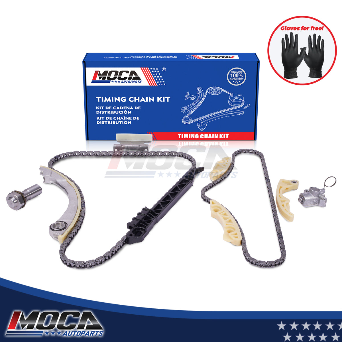 Kit de cadena de distribución compatible con Chevrolet Cobalt HHR Pontiac G5 Saturn Aura 2.2L L4 00-11