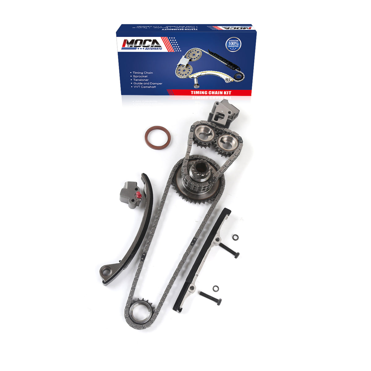 Kit de cadena de distribución compatible con Nissan Altima GLE GXE XE SE de 4 puertas, 2,4 L, L4, años 1993 a 1997.