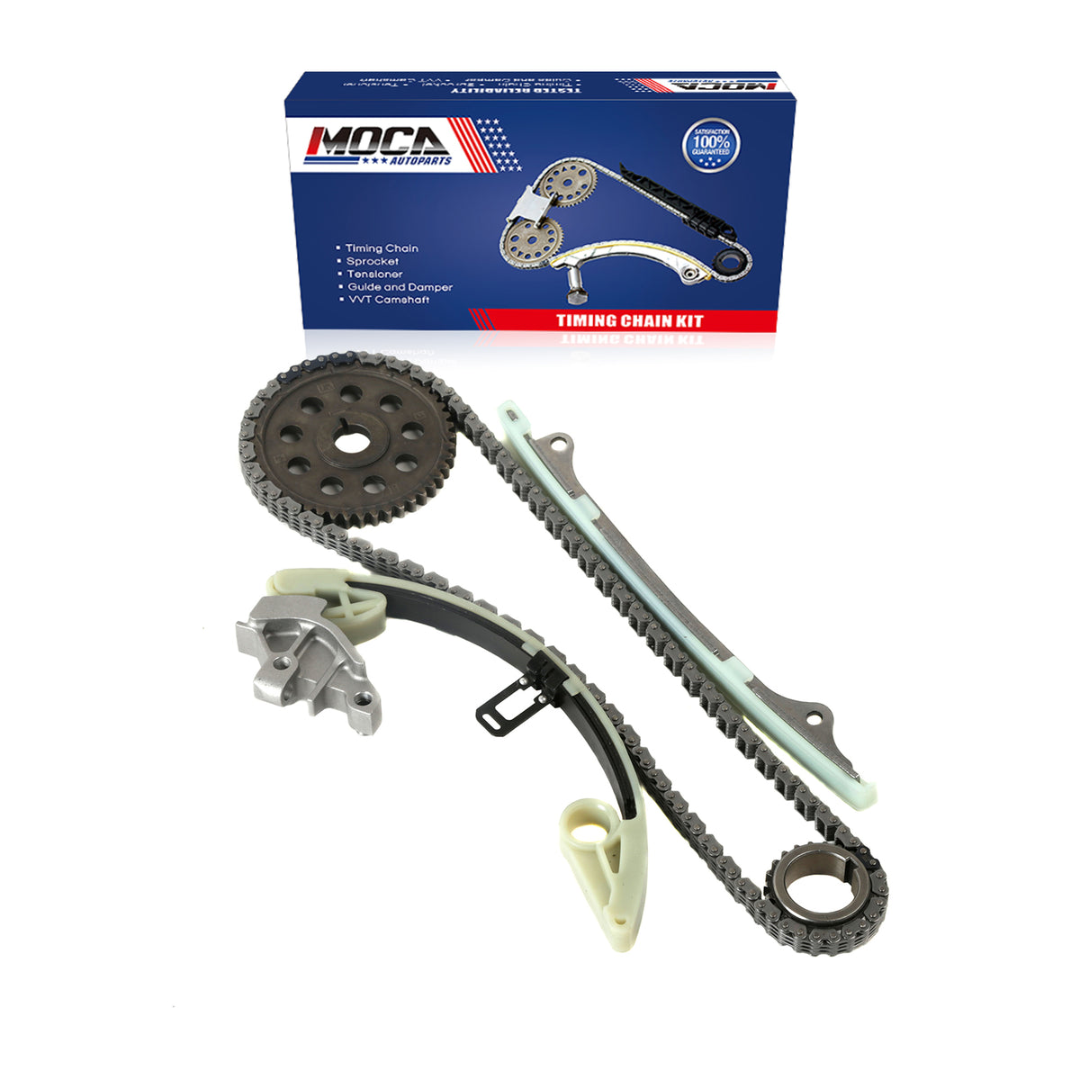 Kit de cadena de distribución compatible con Honda Fit DX LX Hatchback 1.5L L4 Eng L15A1 SOHC 07-08