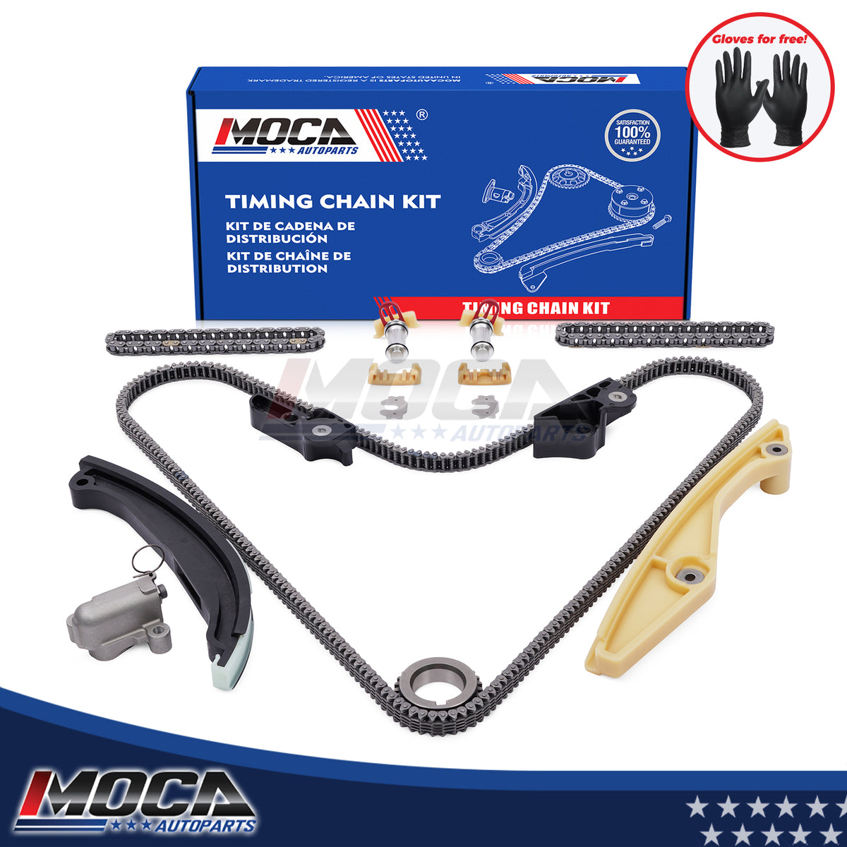 Kit de cadena de distribución compatible con Ford Explorer Edge Base SE SEL XLT 3.5L V6 Eng DOHC 16-18