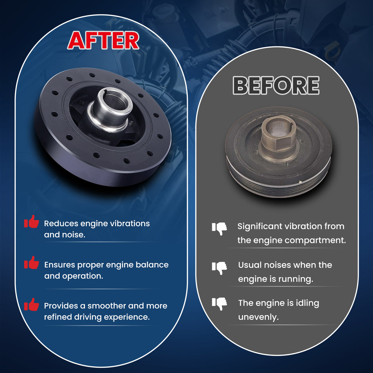 MOCA Engine Harmonic Balancer - HBA012