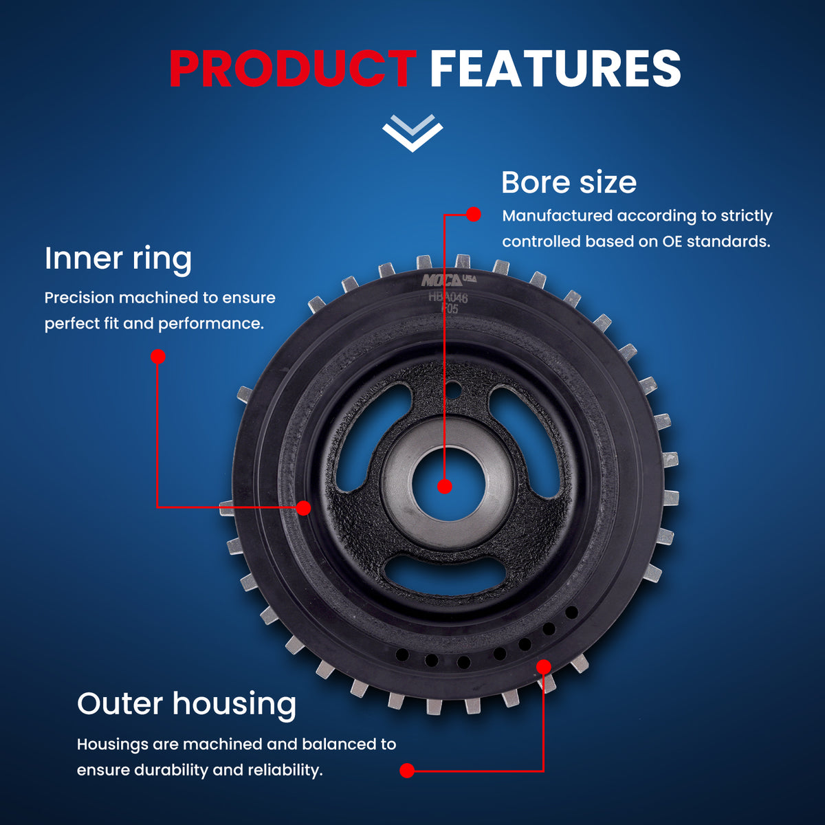 MOCA Engine Harmonic Balancer - HBA046