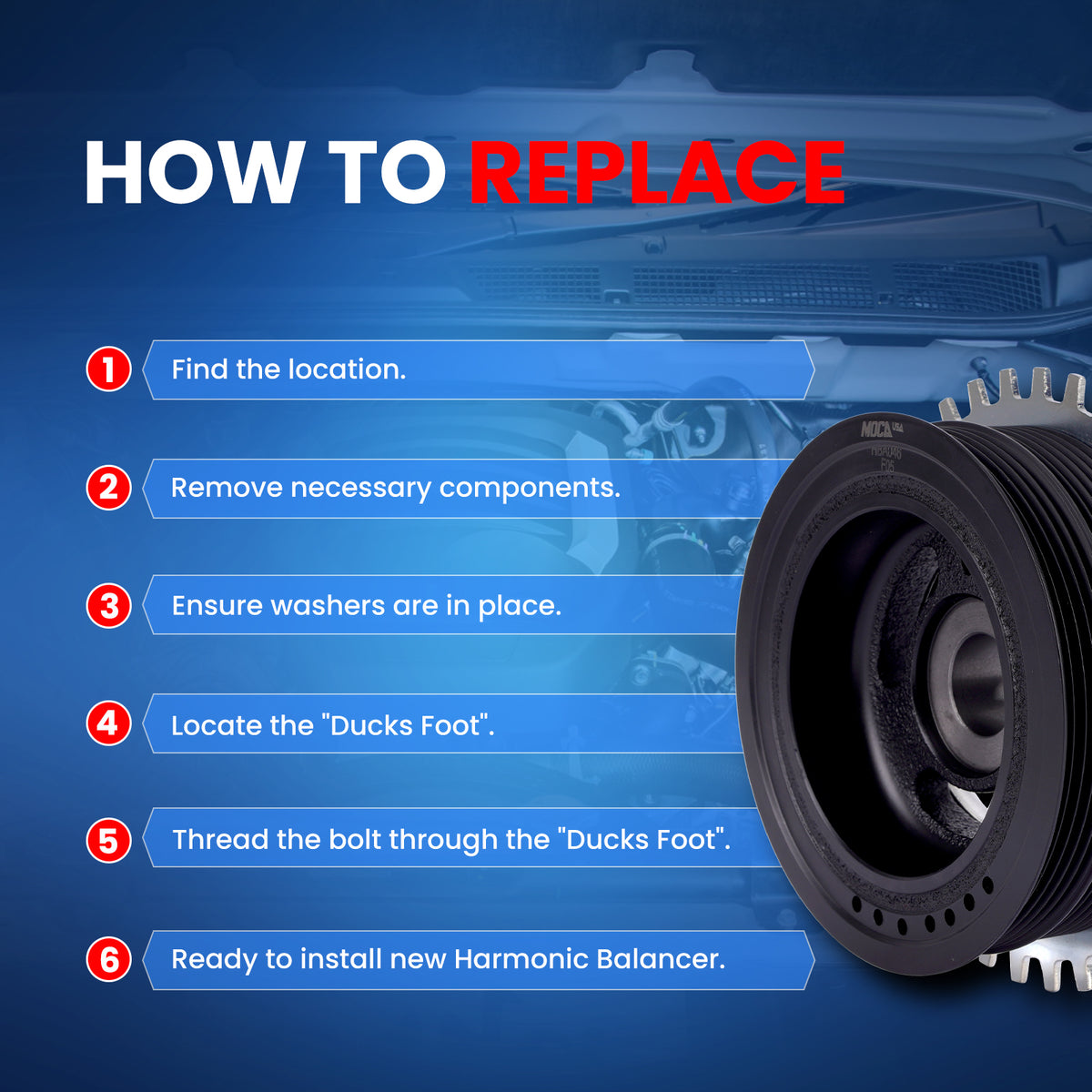 MOCA Engine Harmonic Balancer - HBA046