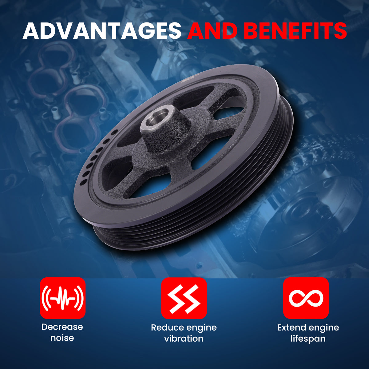 MOCA Engine Harmonic Balancer - HBA103