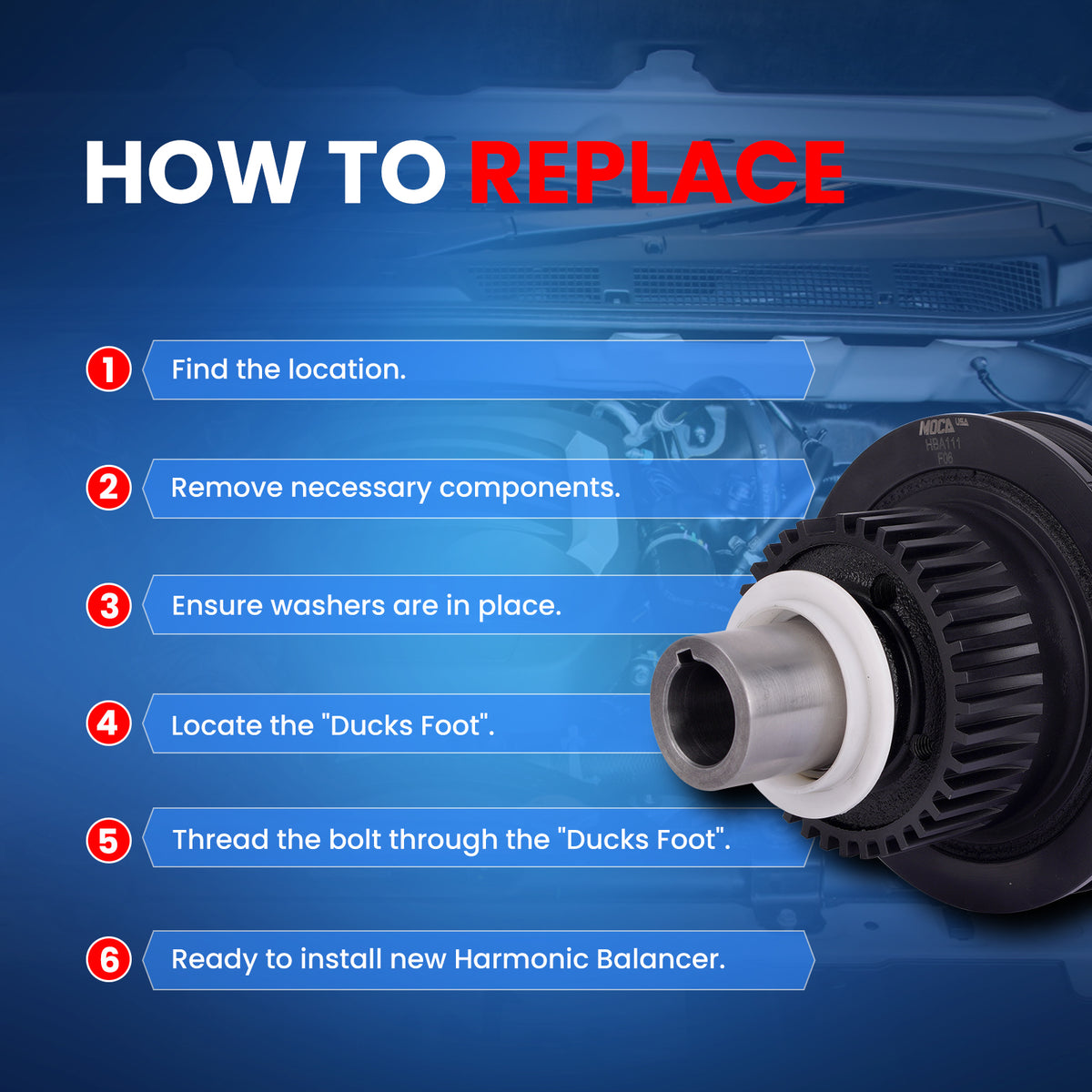 MOCA Engine Harmonic Balancer - HBA111