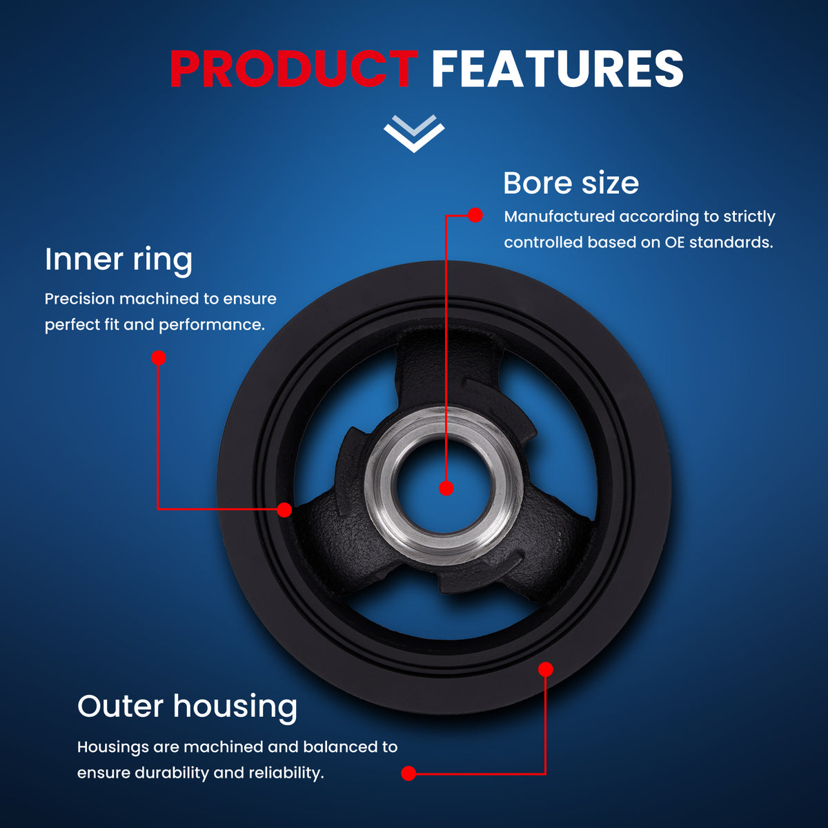 MOCA Engine Harmonic Balancer - HBA127