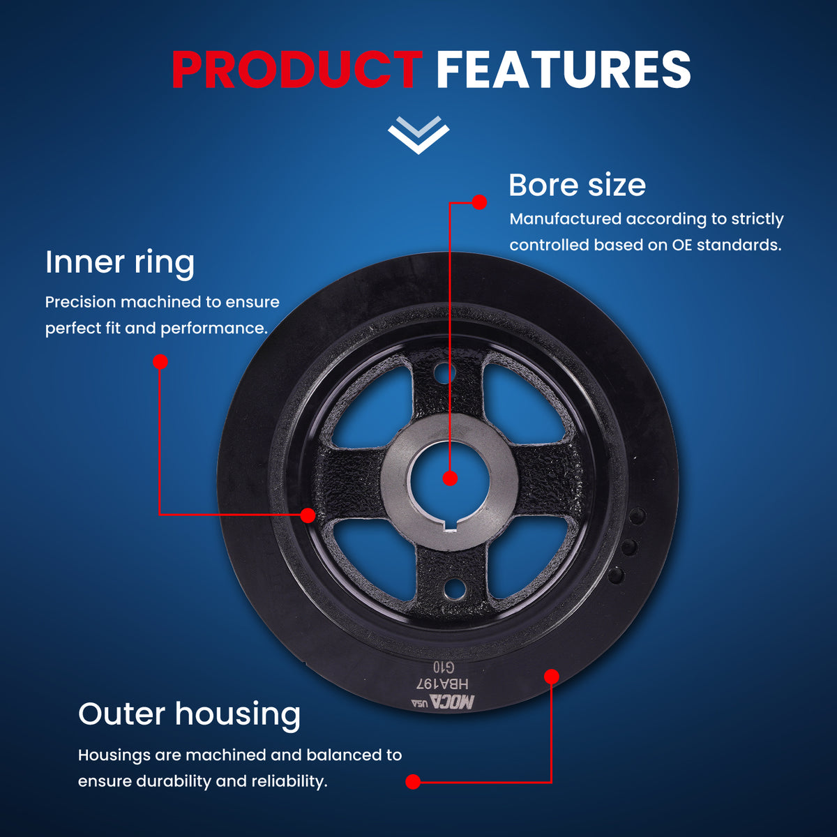 MOCA Engine Harmonic Balancer - HBA197