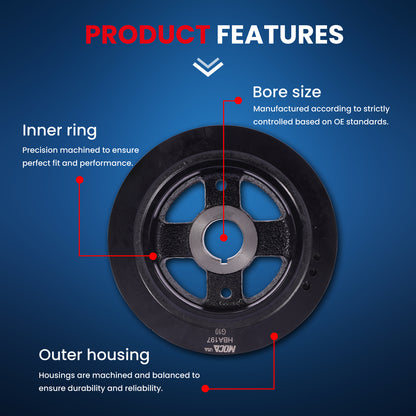MOCA Engine Harmonic Balancer - HBA197
