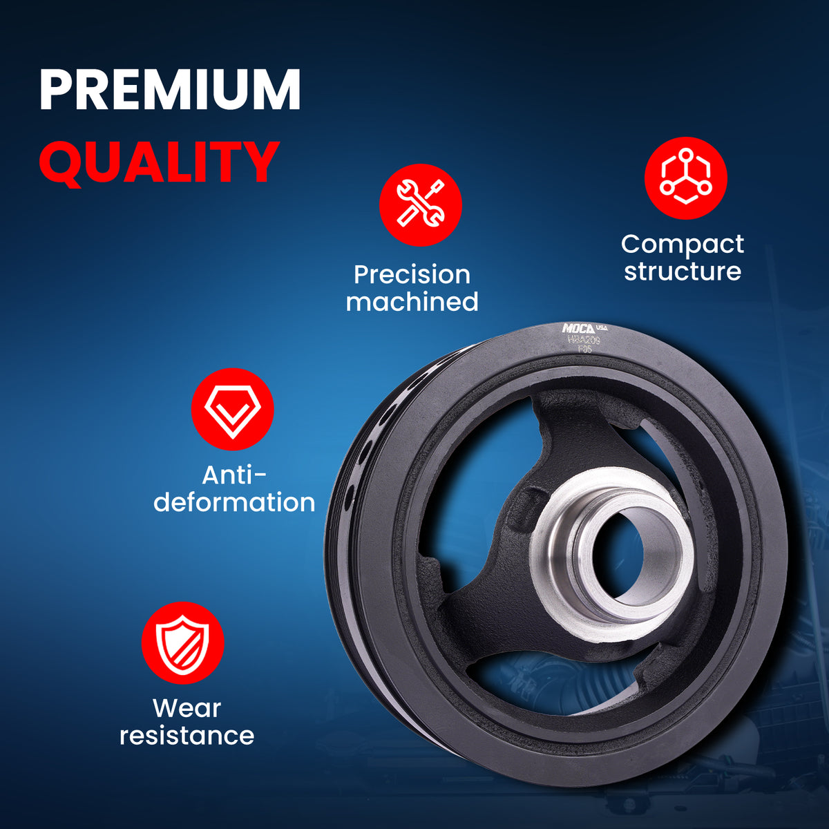 MOCA Engine Harmonic Balancer - HBA209