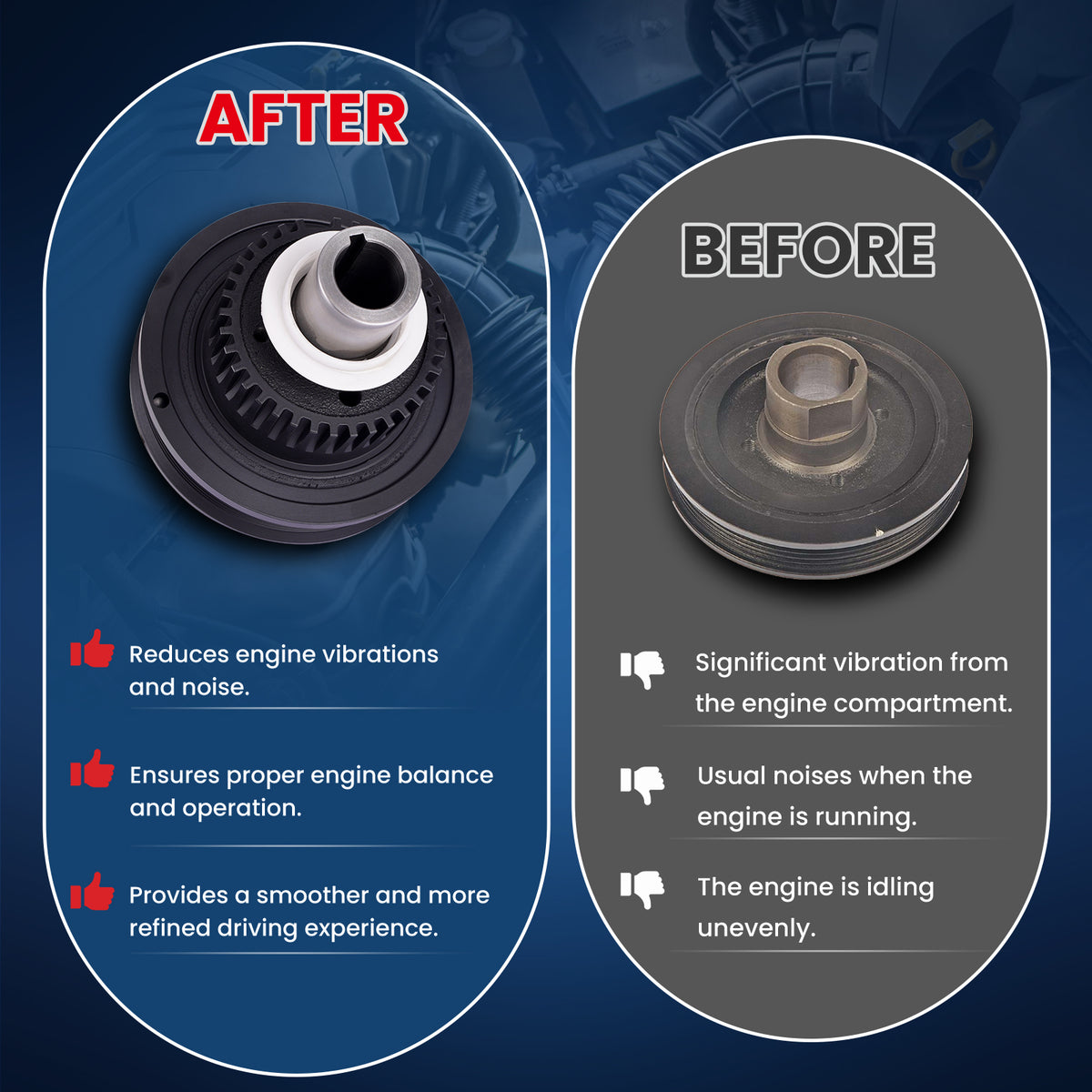 MOCA Engine Harmonic Balancer - HBA236
