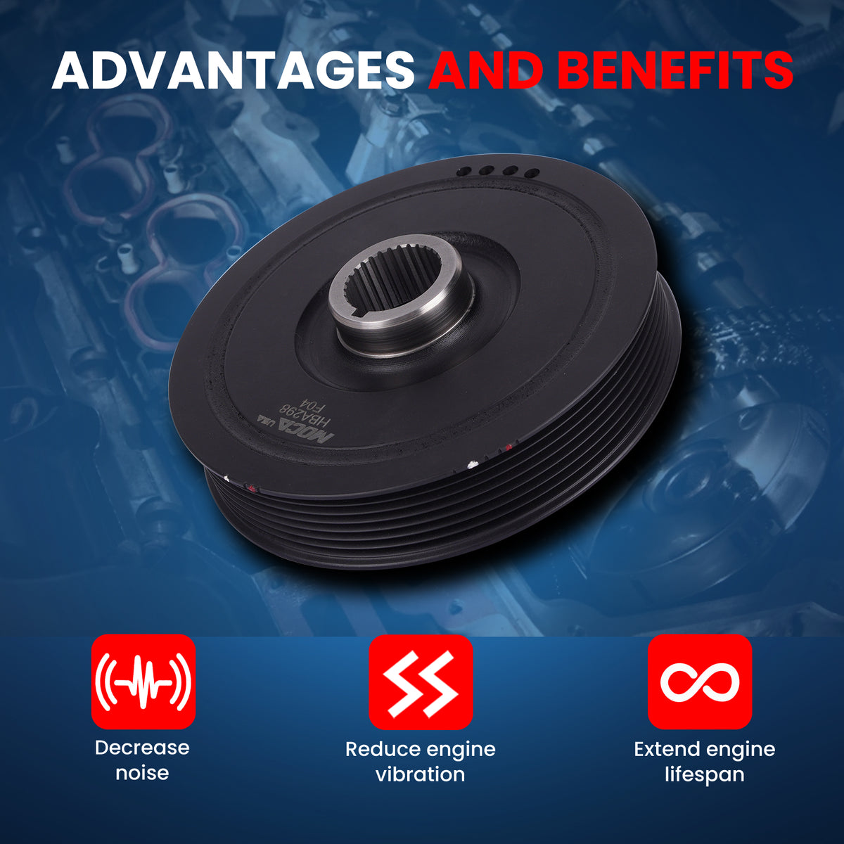 MOCA Engine Harmonic Balancer - HBA298