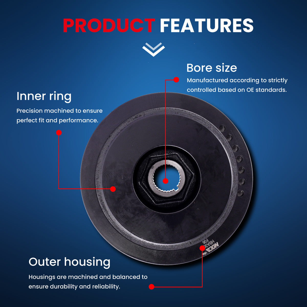 MOCA Engine Harmonic Balancer - HBA300