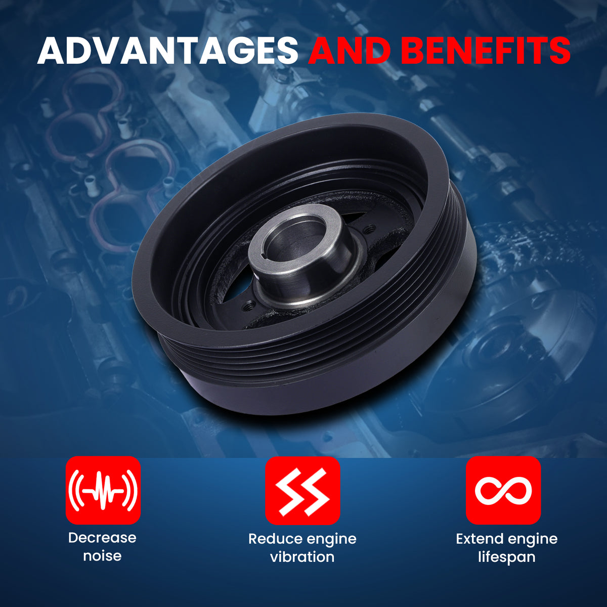 MOCA Engine Harmonic Balancer - HBA301