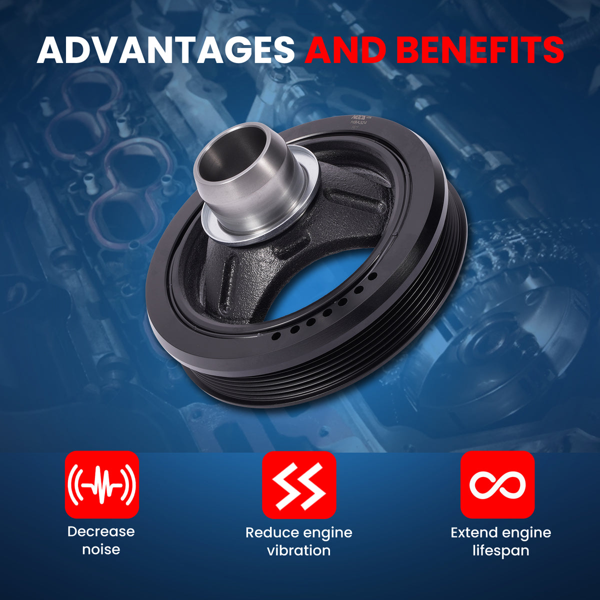 MOCA Engine Harmonic Balancer - HBA324