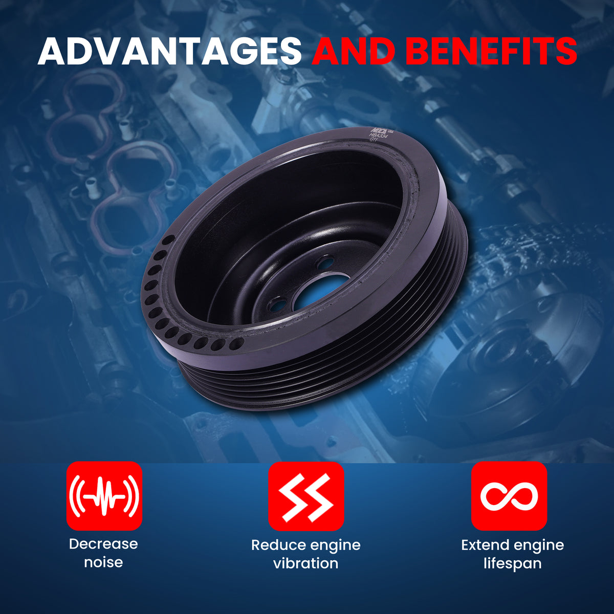 MOCA Engine Harmonic Balancer - HBA334