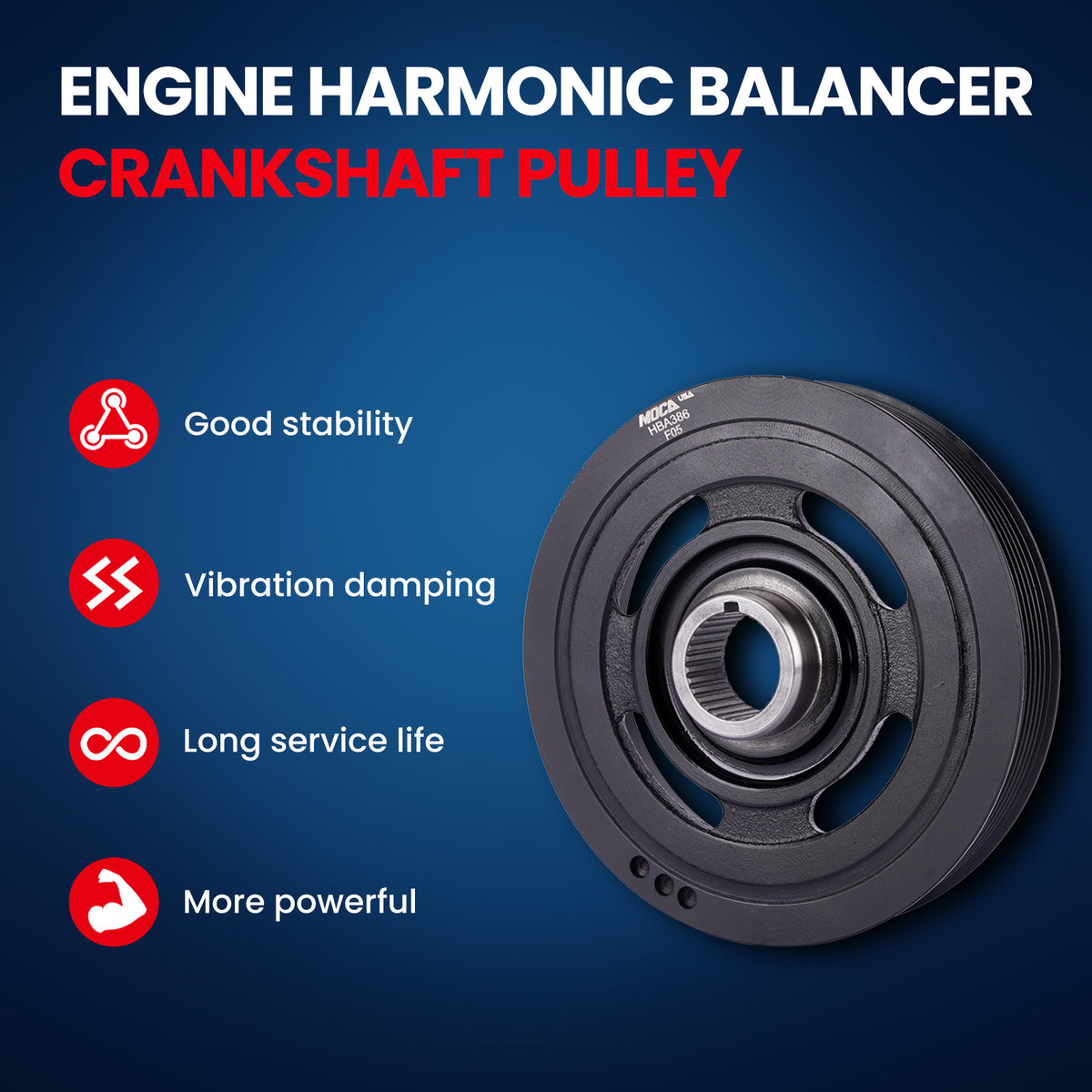 MOCA Engine Harmonic Balancer - HBA386