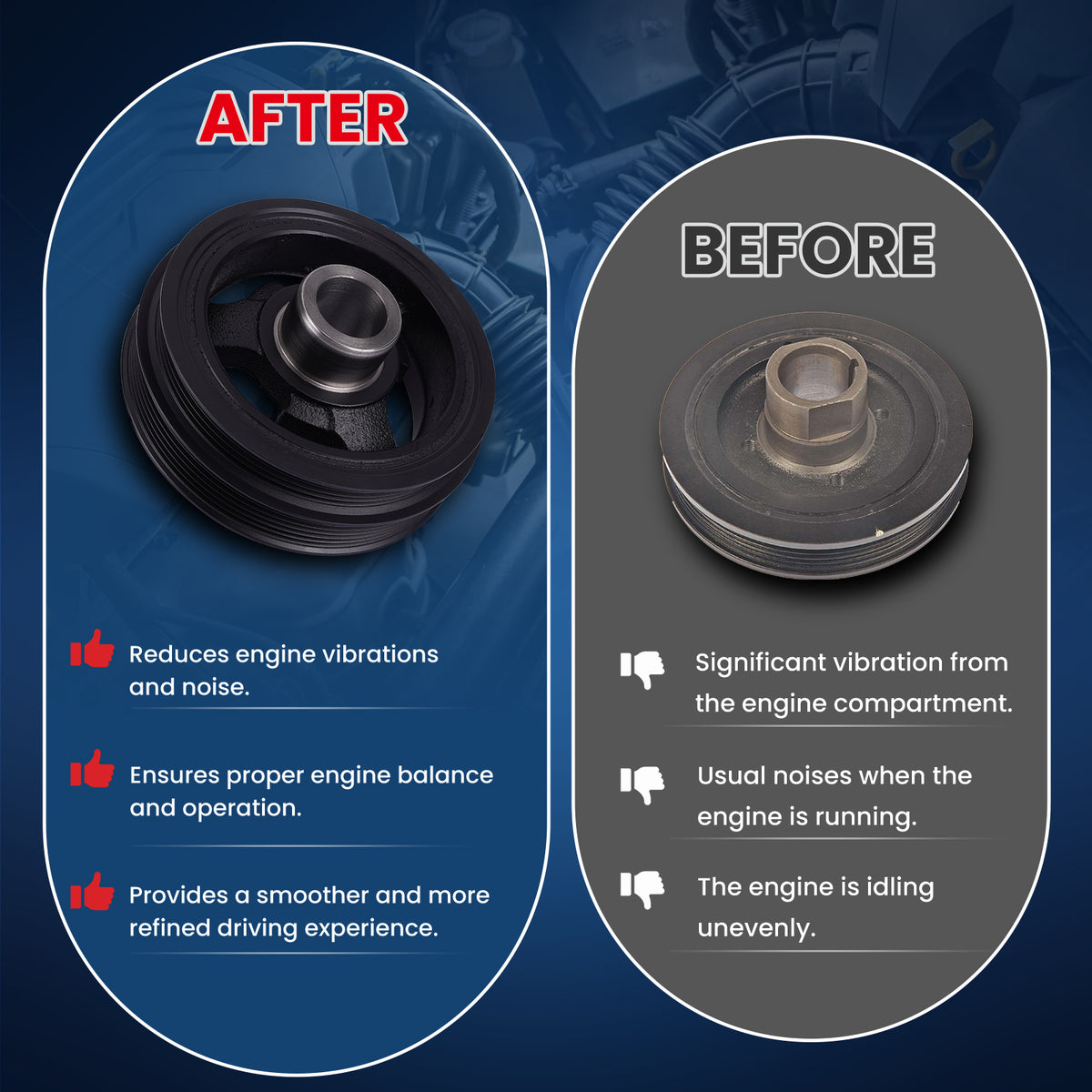 MOCA Engine Harmonic Balancer - HBA401