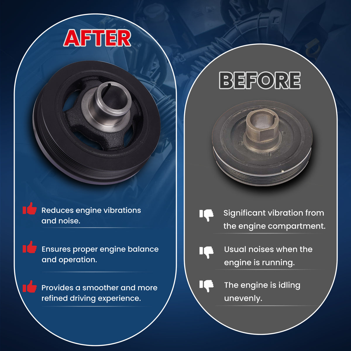 MOCA Engine Harmonic Balancer - HBA405