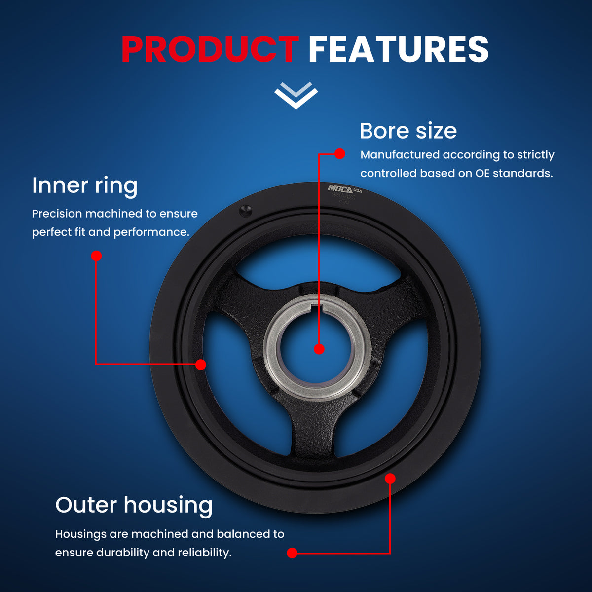 MOCA Engine Harmonic Balancer - HBA420
