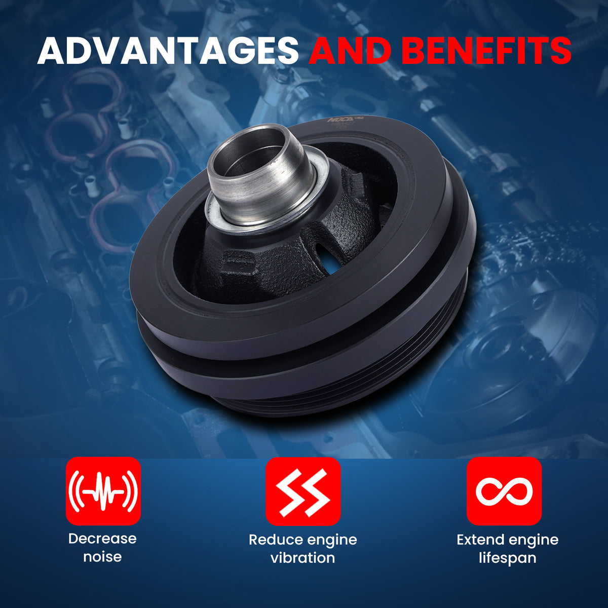 MOCA Engine Harmonic Balancer - HBA427