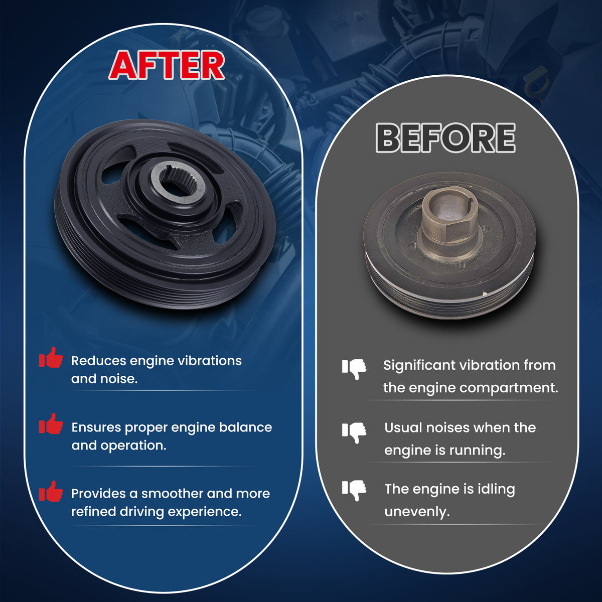 MOCA Engine Harmonic Balancer - HBA429