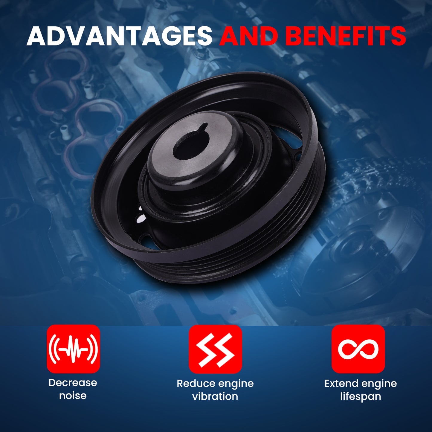 MOCA Engine Harmonic Balancer - HBA449