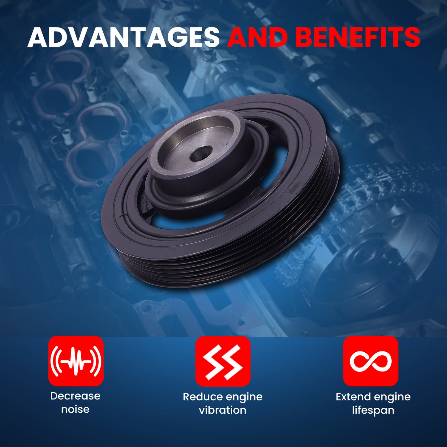 MOCA Engine Harmonic Balancer - HBA508