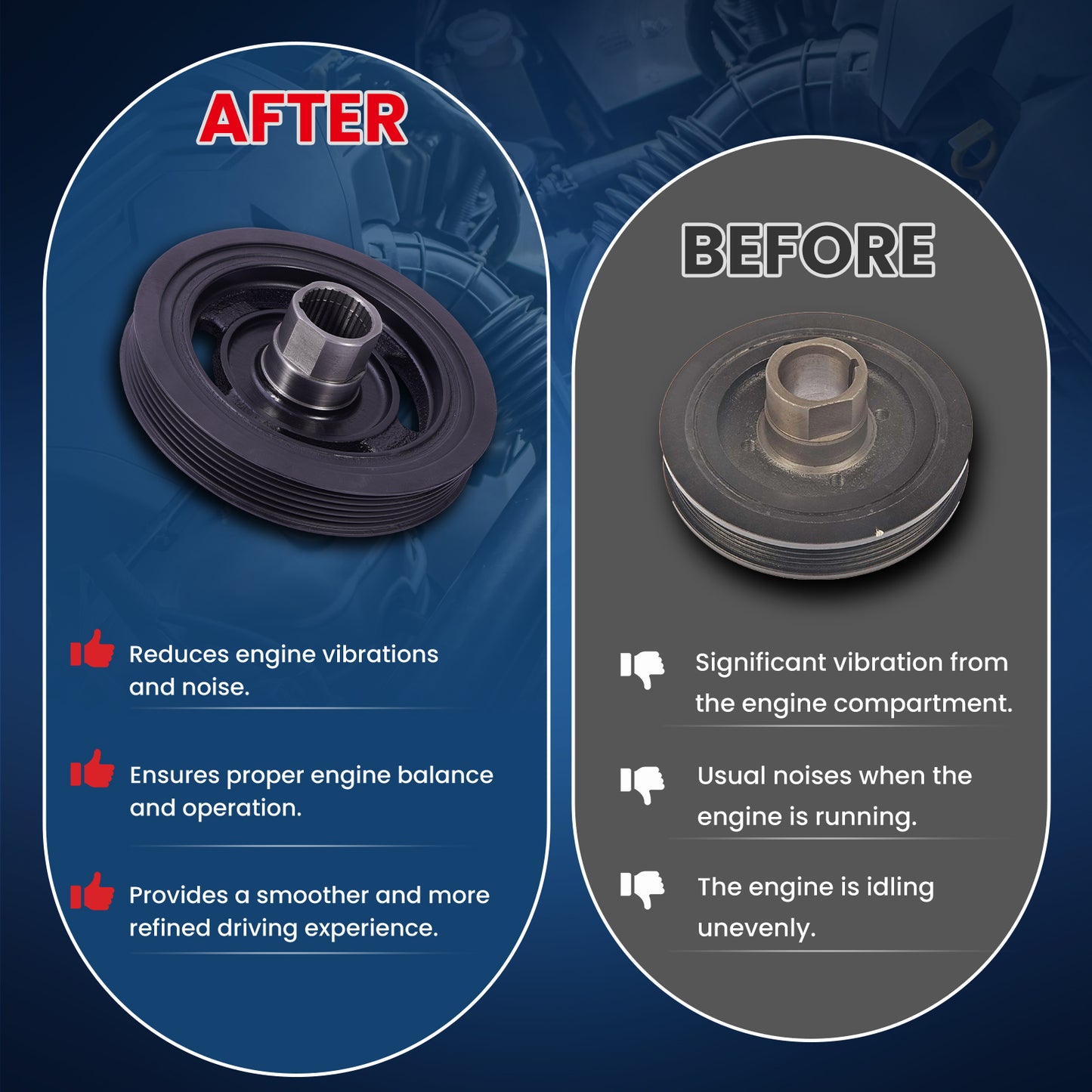 MOCA Engine Harmonic Balancer - HBA569