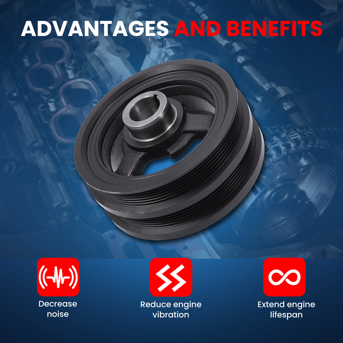 MOCA Engine Harmonic Balancer - HBA589