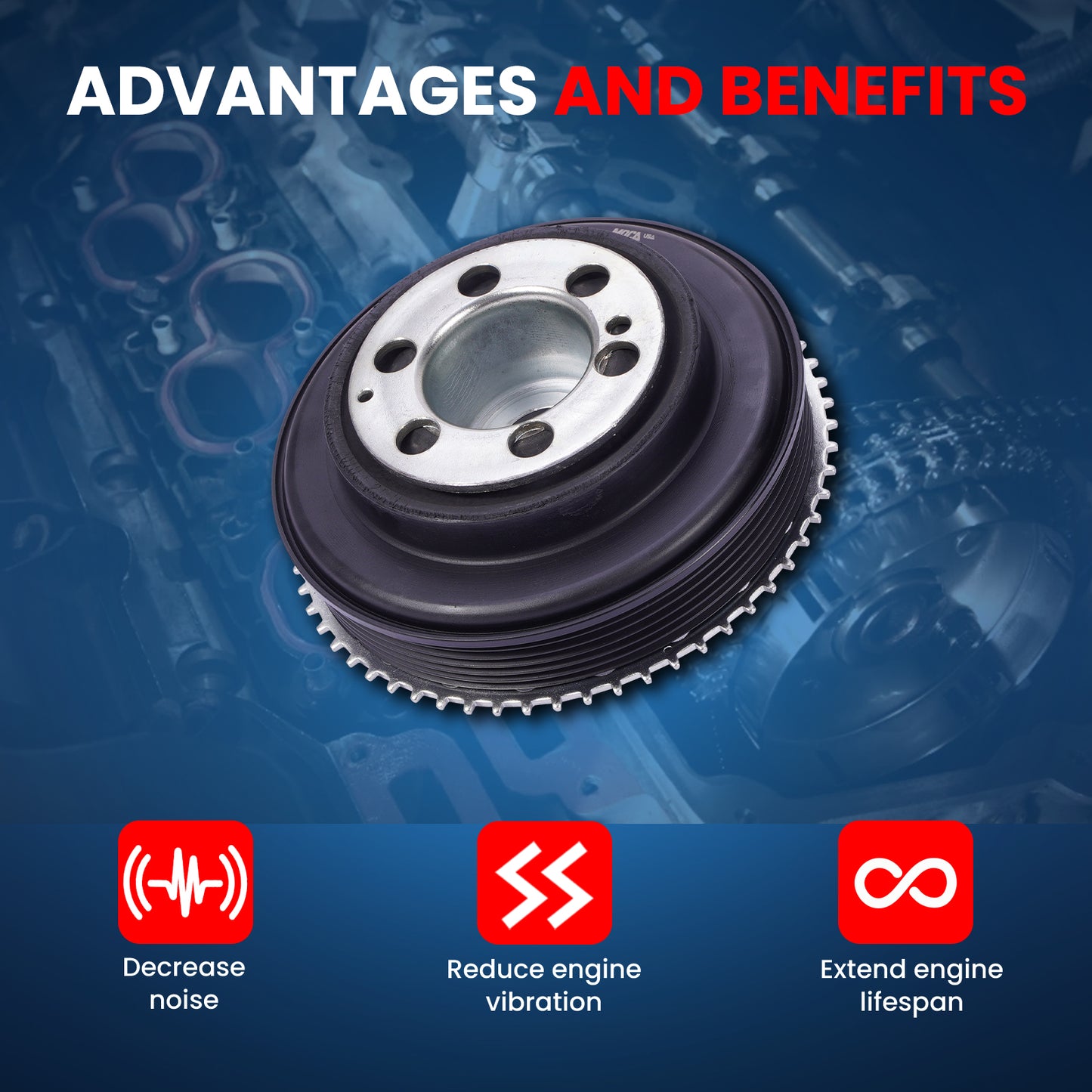 MOCA Engine Harmonic Balancer - HBA685