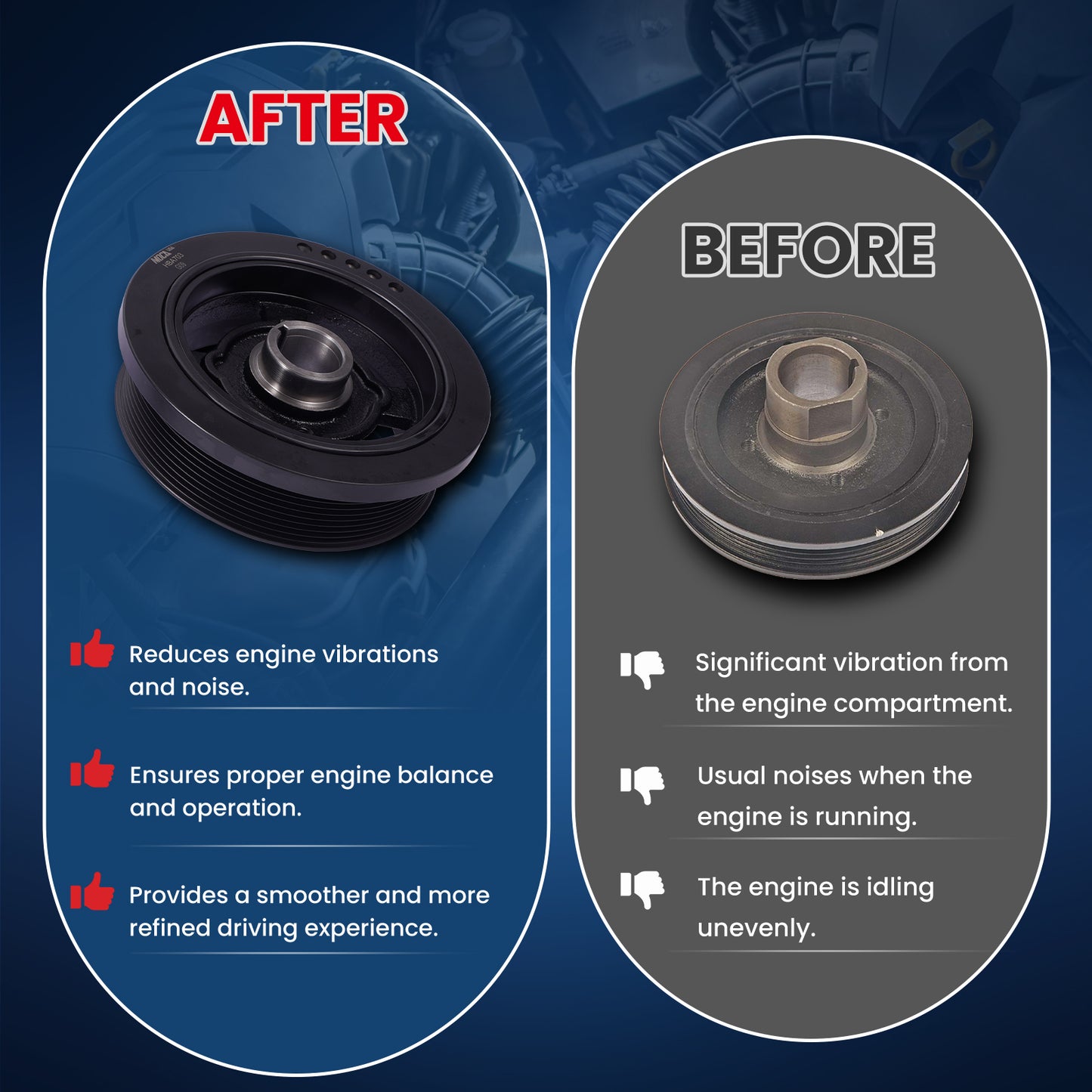 MOCA Engine Harmonic Balancer - HBA703