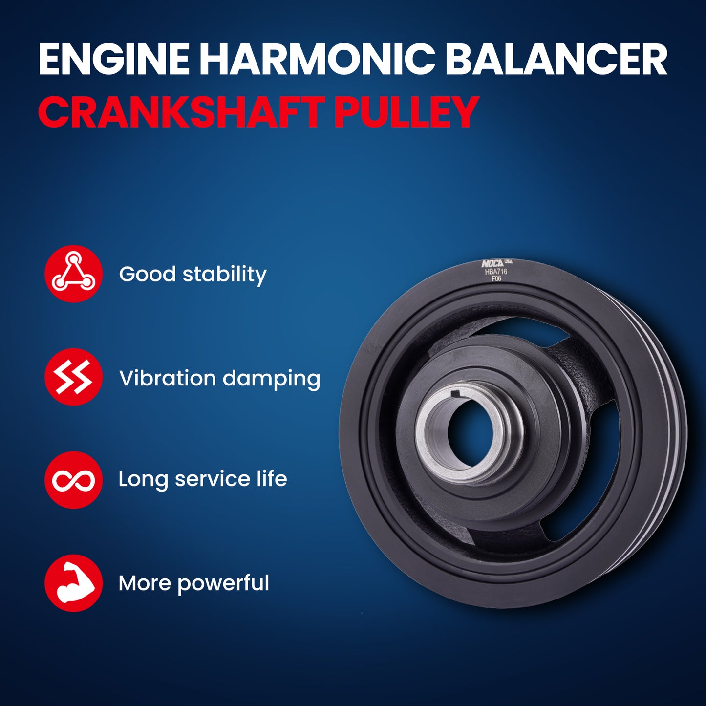 MOCA Engine Harmonic Balancer - HBA716
