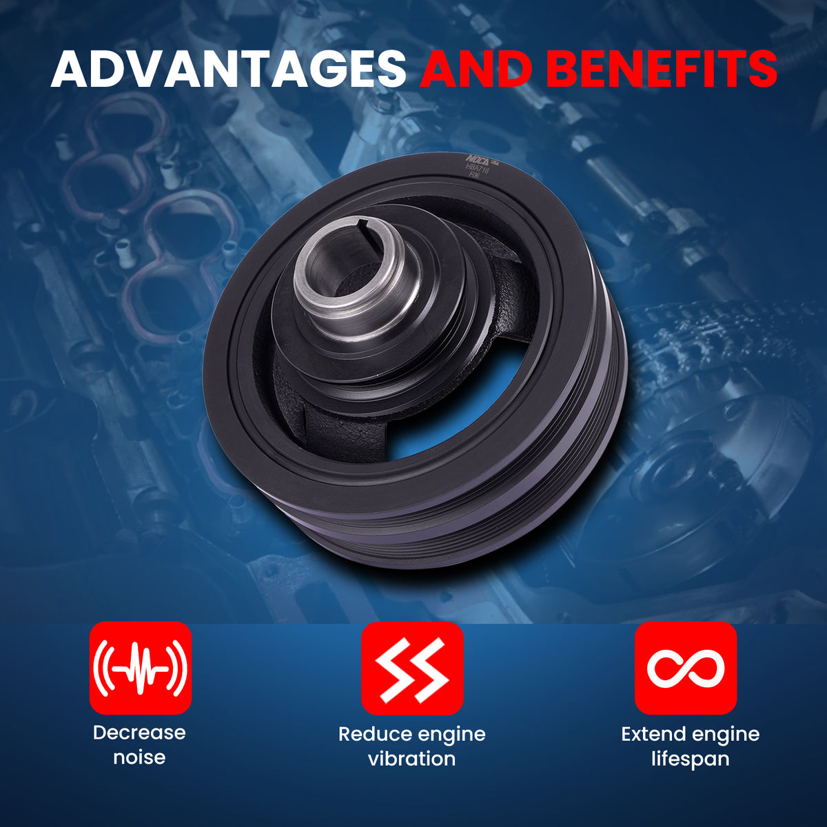 MOCA Engine Harmonic Balancer - HBA716