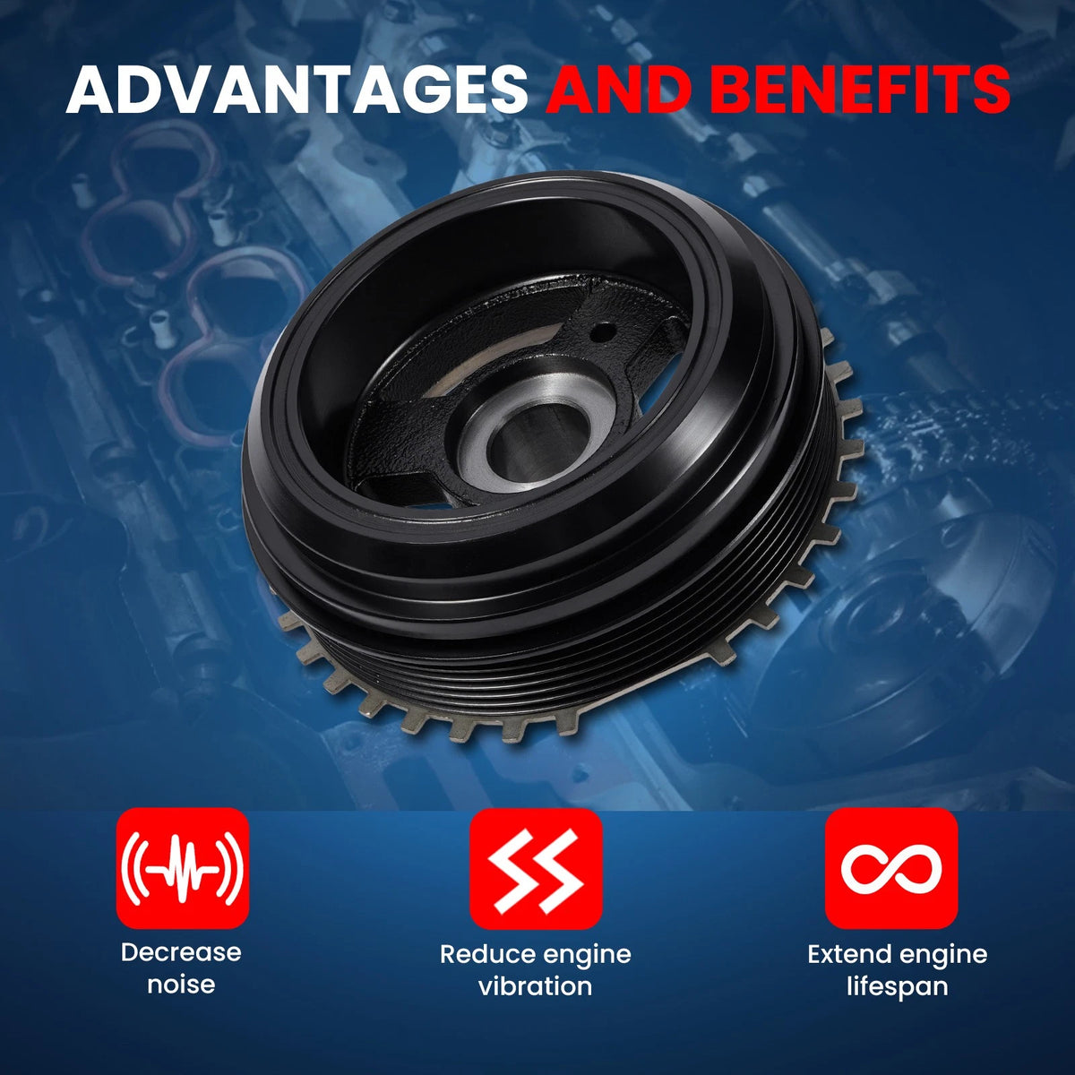 MOCA Engine Harmonic Balancer - HBA741