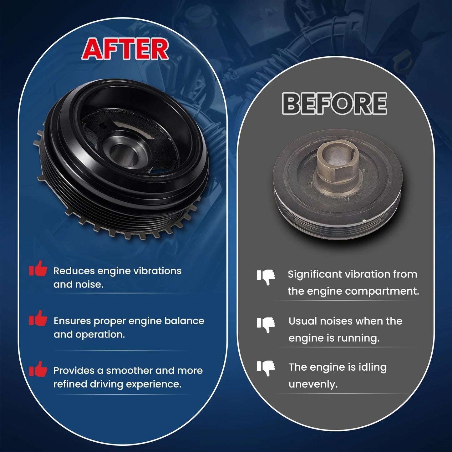 MOCA Engine Harmonic Balancer - HBA741