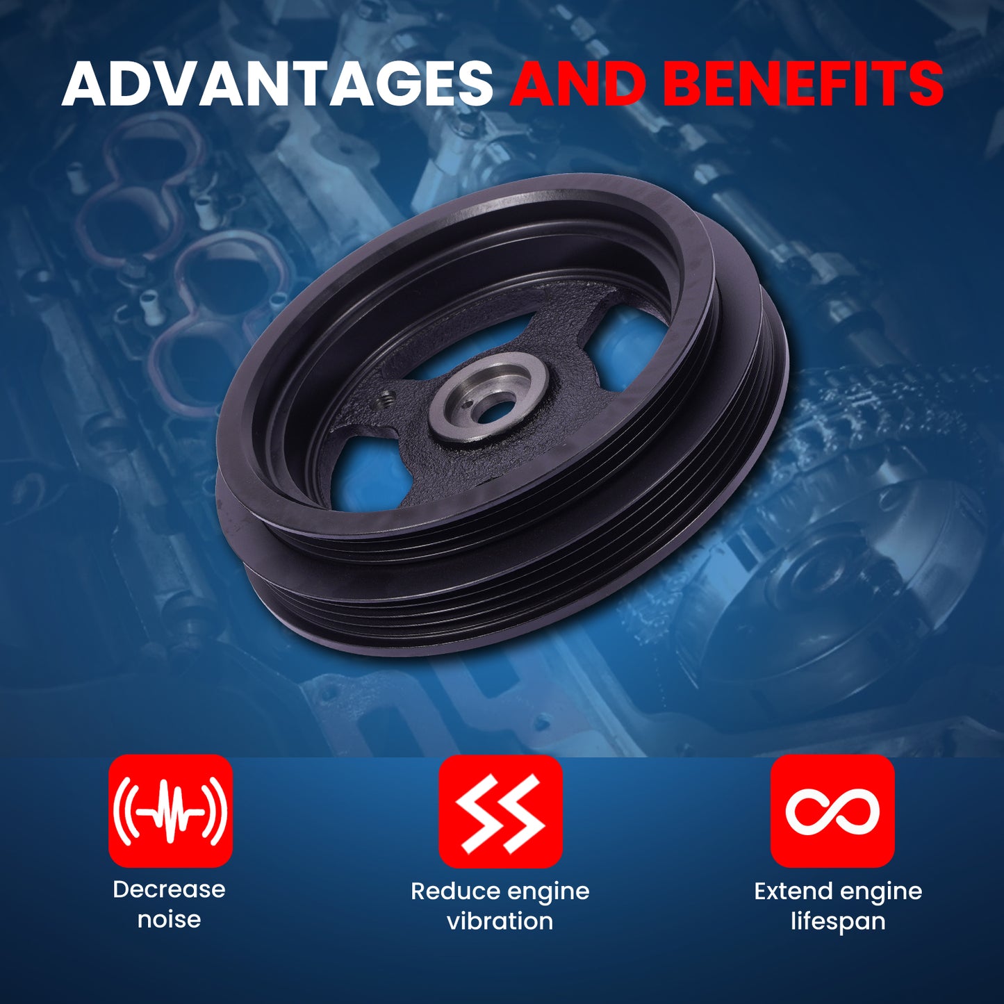 MOCA Engine Harmonic Balancer - HBA760