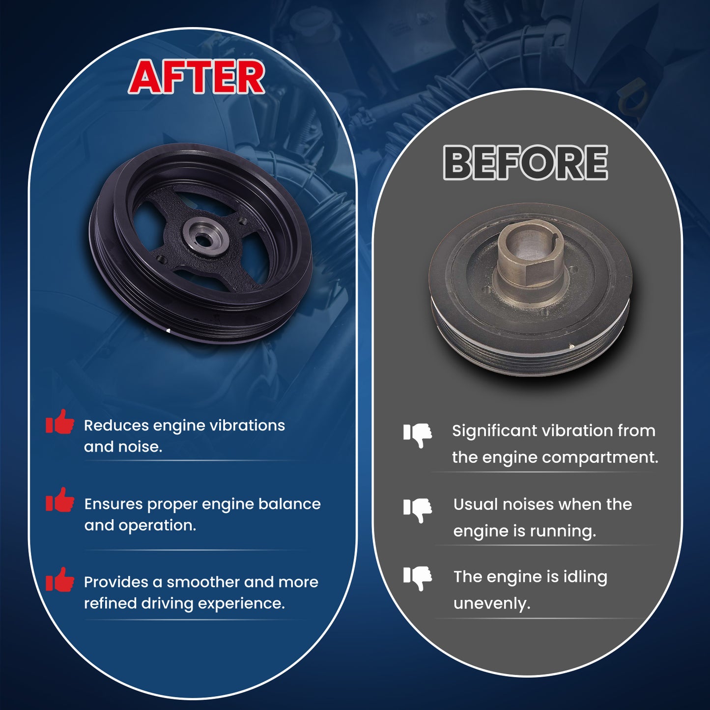 MOCA Engine Harmonic Balancer - HBA760