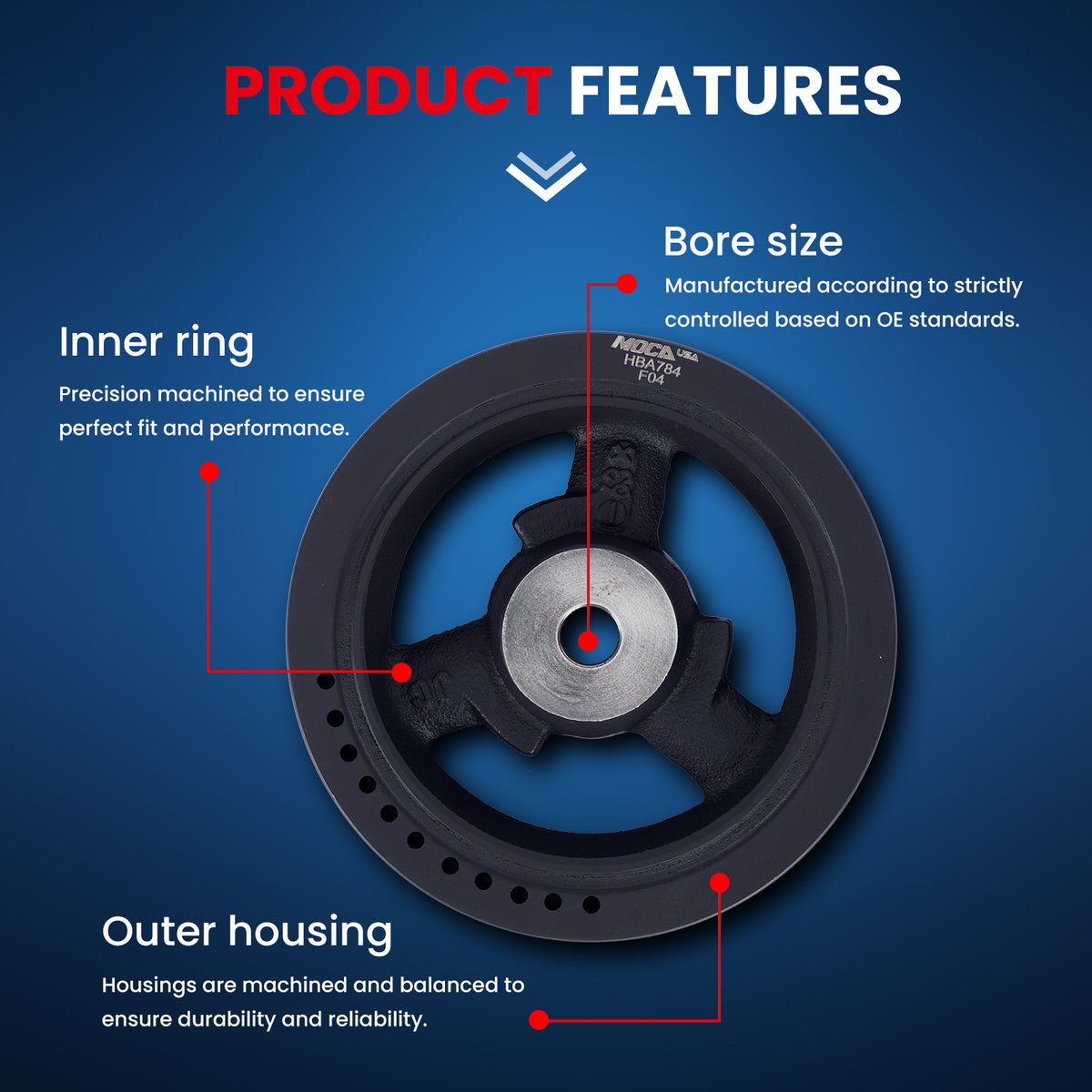 MOCA Engine Harmonic Balancer - HBA784
