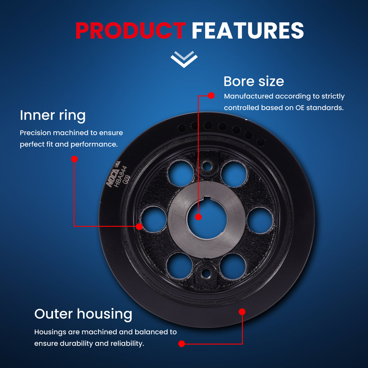 MOCA Engine Harmonic Balancer - HBA844