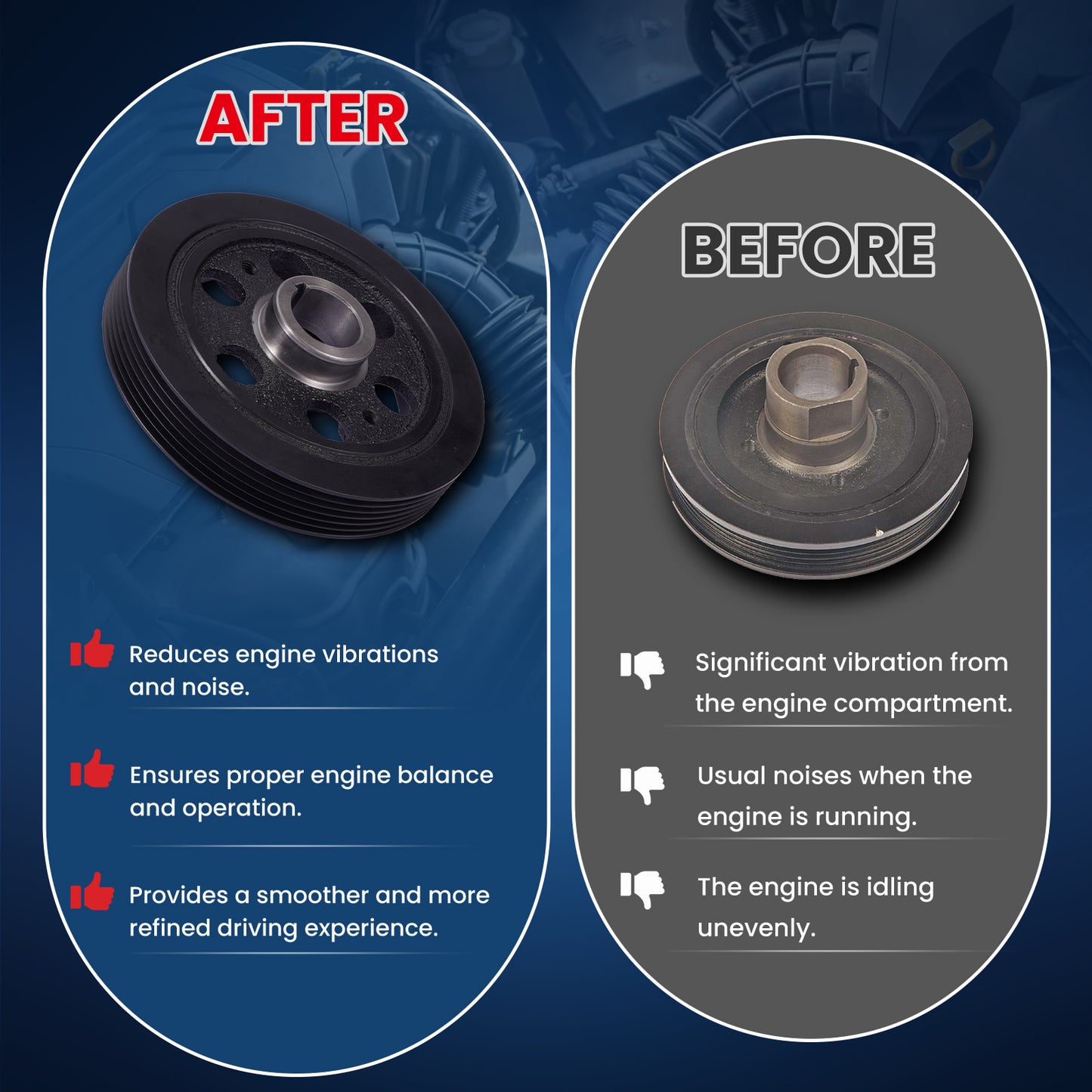 MOCA Engine Harmonic Balancer - HBA844