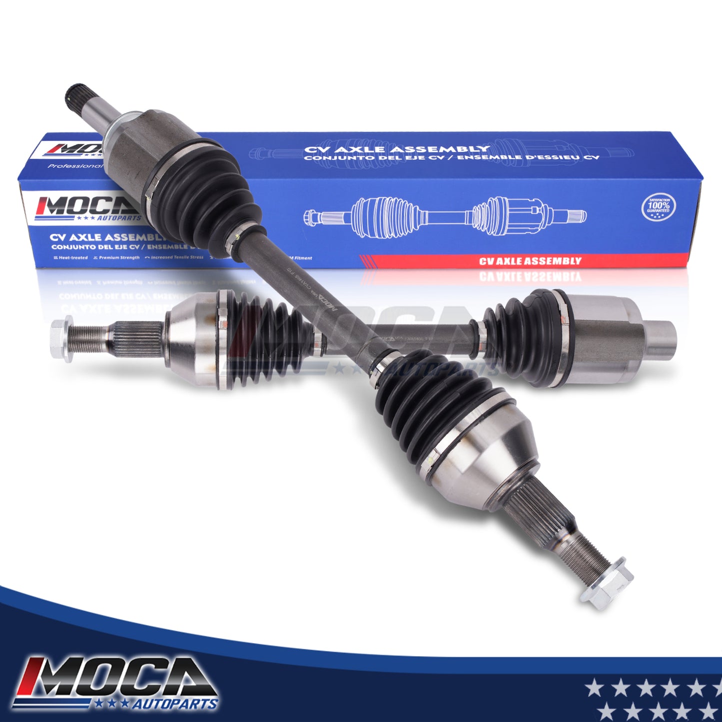MOCA 2x Front Left & Right CV Axle Assembly Fit for 2008-2017 Buick Enclave & 2007-2017 GMC Acadia & 2007-2010 Saturn Outlook