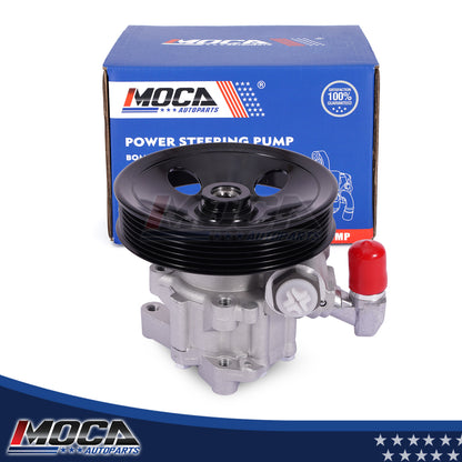 MOCA Power Steering Pump w/ Pulley Fit for 1998-2003 Mercedes-Benz ML320 3.2L & 2000-2003 Mercedes-Benz ML55 AMG 5.5L