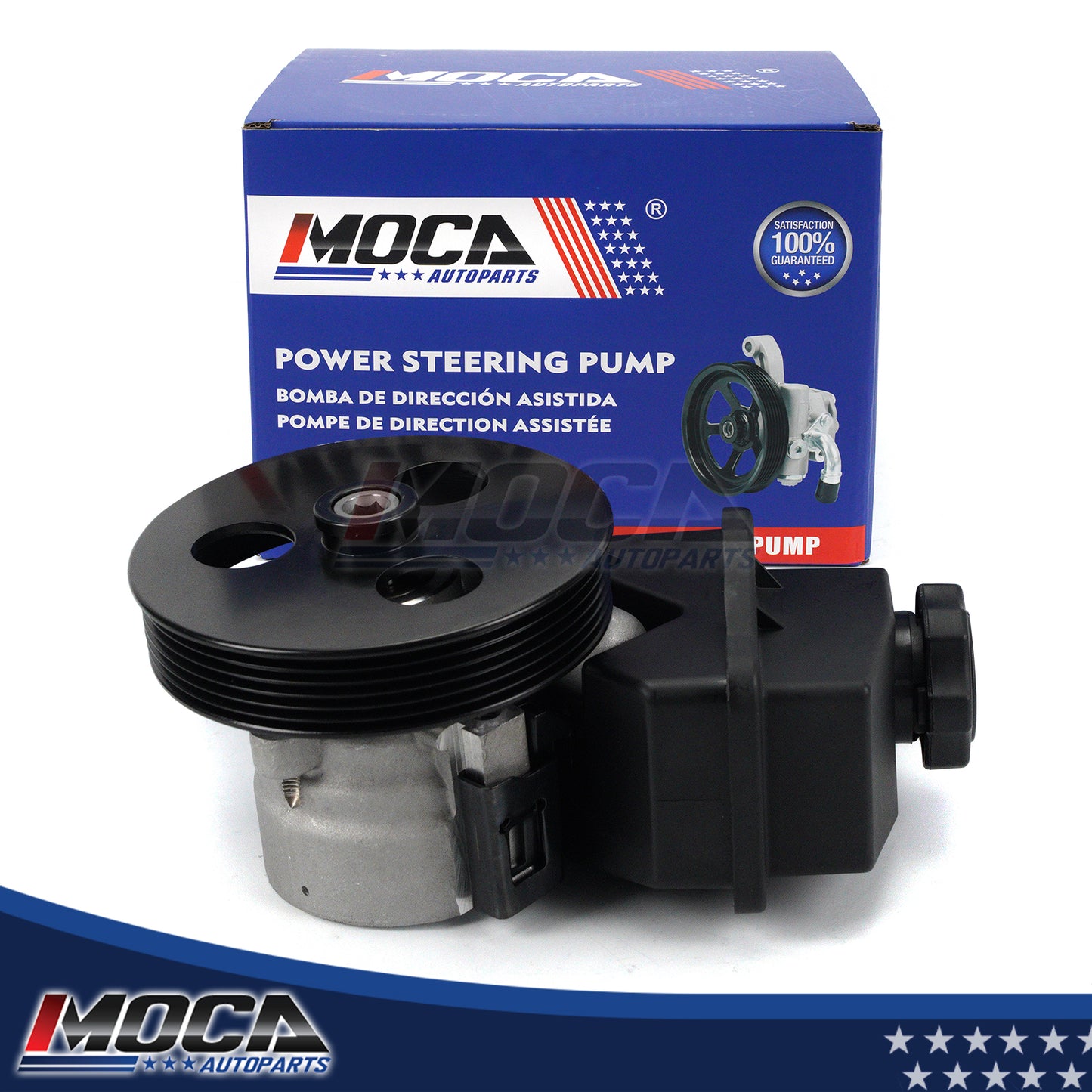 MOCA Power Steering Pump Fit for 2007-2012 Chevrolet Colorado 2.9L & 2007-2012 GMC Canyon 3.7L & 2007-2008 Isuzu i-290 2.9L