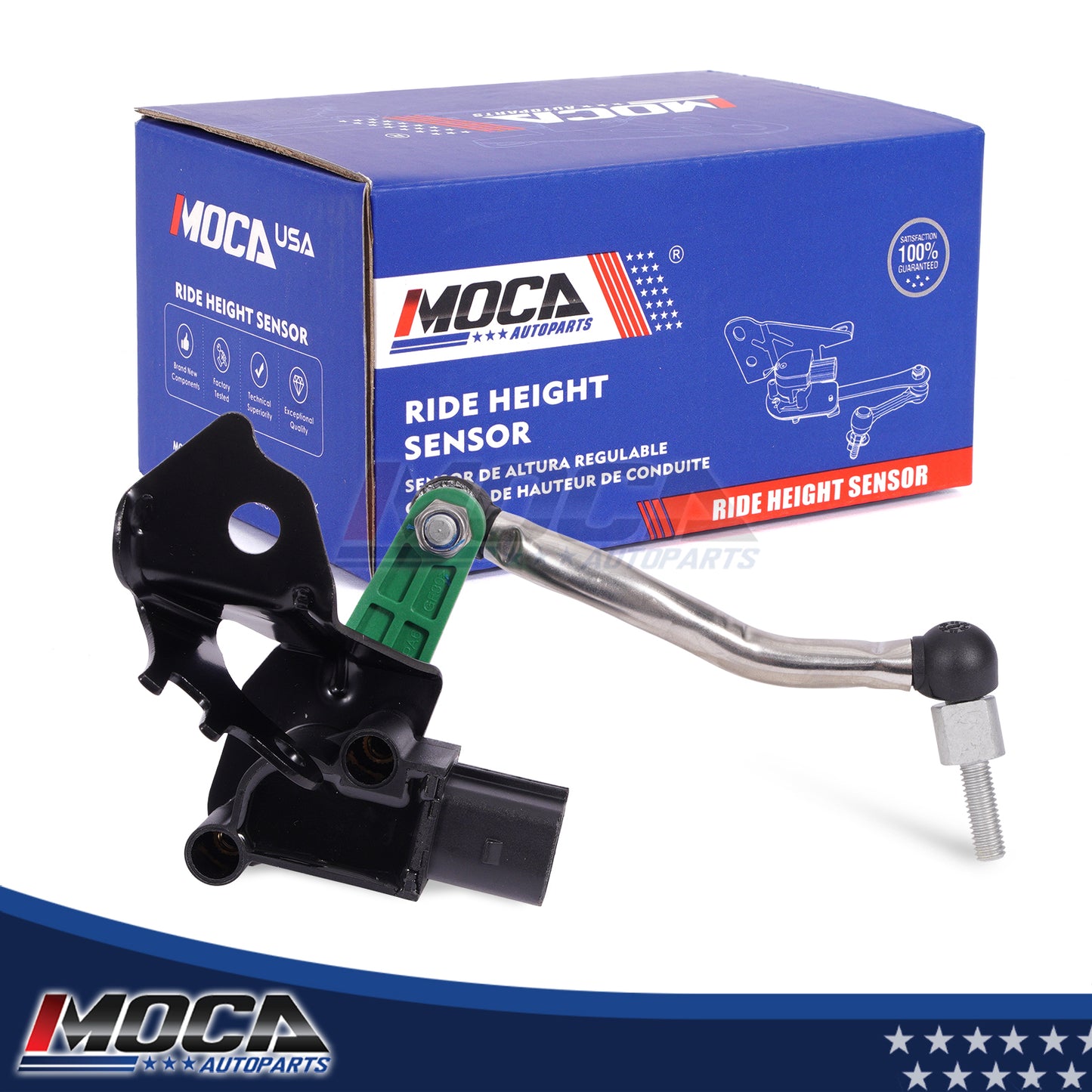 Sensor de altura de nivelación MOCA RH5042 delantero derecho para Audi A5 Quattro 2.0L (2010-2017), Audi S5 3.0L (2010-2017) y Audi A4 Quattro 2.0L (2009-2016)