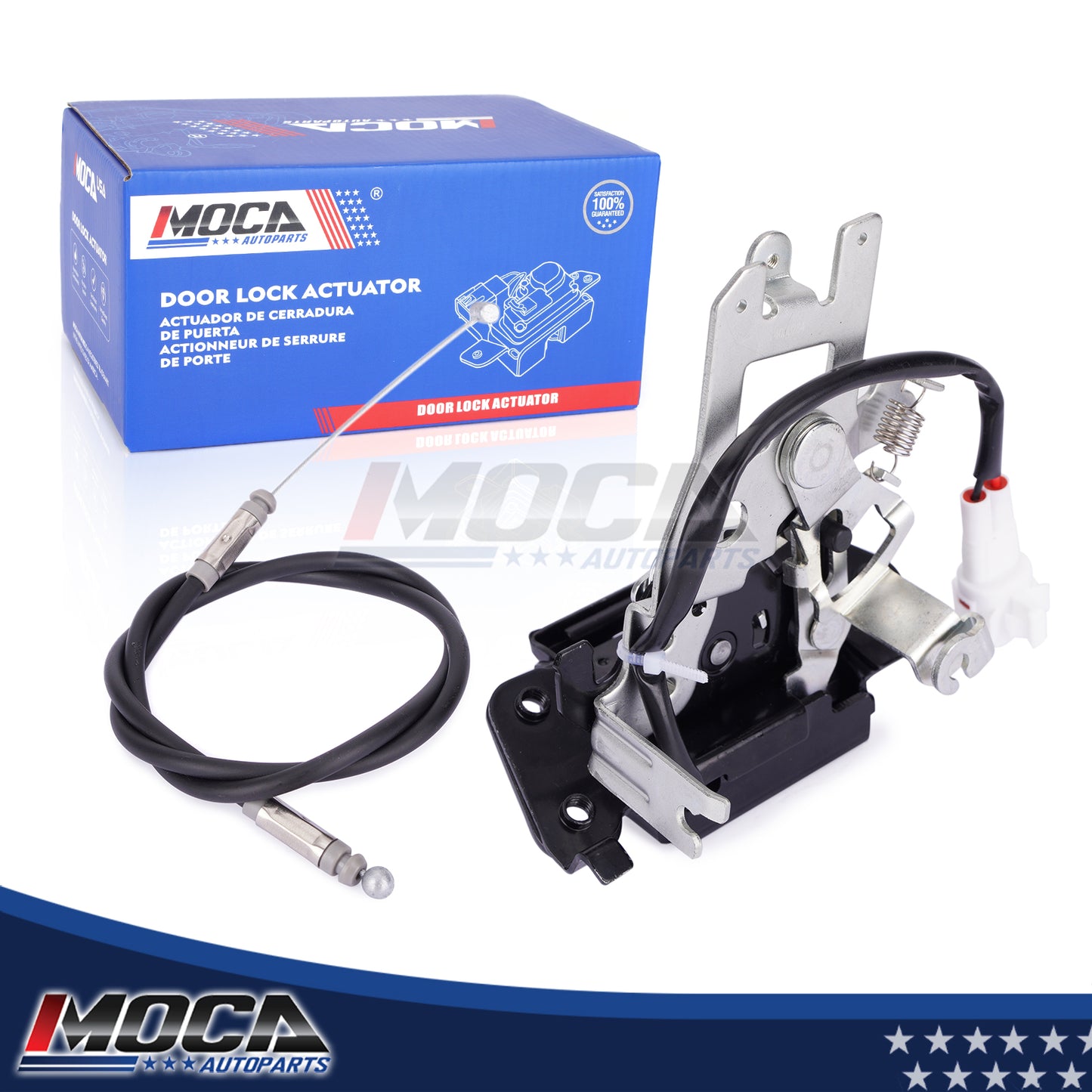 MOCA 931-861 Actuador de bloqueo de portón trasero con cable de pestillo de puerta, compatible con Toyota Sequoia 2001-2007