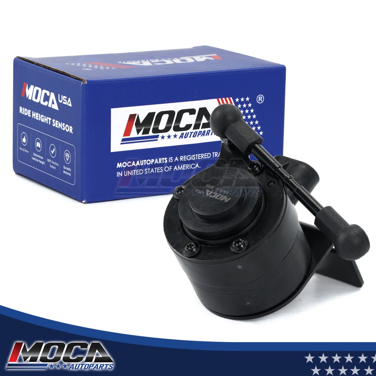 Sensor de altura de suspensión delantera izquierda MOCA compatible con Cadillac XLR 2004-2009 y Chevrolet Corvette 2005-2013